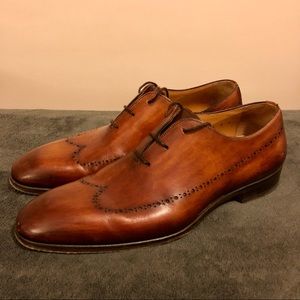 Magnanni Lace-Up Dress Shoe Cognac Size 8